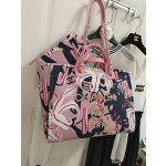 CHANEL print ➕ Wooden pearl logo beach bag model number AS3257