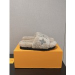 Louis Vuitton wool thick sole slippers