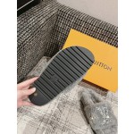 Louis Vuitton wool thick sole slippers
