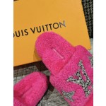 Louis Vuitton wool thick sole slippers