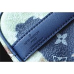 𝐋𝐎𝐔𝐈𝐒𝐕𝐔𝐈𝐓𝐓𝐎𝐍 M46804Keepall XS handbag black silver color pumpkin screen printing