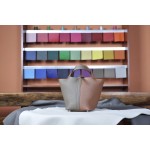 picotin18 elephant gray and golden brown silver buckle TC leather