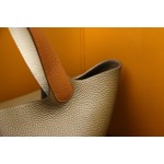 picotin22 tricolor tc leather silver buckle