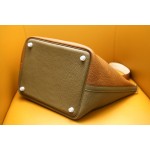 picotin22 tricolor tc leather silver buckle