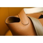 picotin22 tricolor tc leather silver buckle