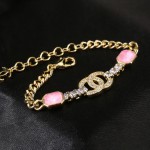 CHANEL Pink Diamond Double C Bracelet