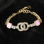 CHANEL Pink Diamond Double C Bracelet