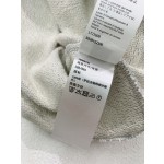 Loewe Grey Red Embroidered Cotton Hoodie