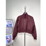 MIUMIU Retro Baseball Short Coat Drop Shoulder Small Silhouette Jacket
