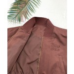MIUMIU Retro Baseball Short Coat Drop Shoulder Small Silhouette Jacket