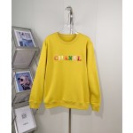 Chanel Small Fragrant Embroidered Colorful Character Logo Hoodie
