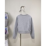 Celine - Round neck flocked pullover sweater