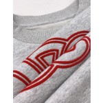 Celine - Round neck flocked pullover sweater