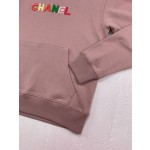 Chanel Small Fragrant Embroidered Colorful Character Logo Hoodie