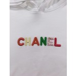 Chanel Small Fragrant Embroidered Colorful Character Logo Hoodie