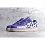 Nike Air Force 1'07 Skeleton QS Halloween Black Purple Glow Skeleton Limited Casual Board Shoe