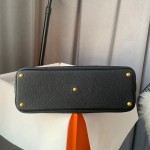 Bolide 27cm imported calfskin leather full hand waxed stitching black gold buckle