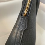 Bolide 27cm imported calfskin leather full hand waxed stitching black gold buckle