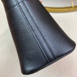 Bolide 27cm Imported original Epsom leather Half hand waxed stitching Black Silver buckle
