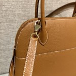 Bolide27cm Epsom original palm leather CK37 gold buckle top hand stitching