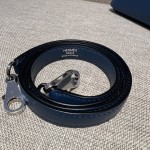 Bolide27cm R2 onyx blue, goatskin, handmade, beeswax thread stitching