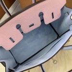 Birkin 25cm epsom leather 3Q powder ➕ haze blue gold buckle