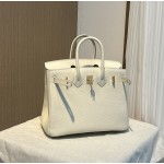 birkin25 import togo mushroom white gold buckle silver buckle all handmade