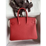 Birkin 25cm Epsom Leather National Flag Red Gold Buckle