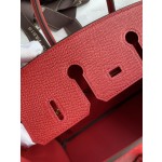Birkin 25cm Epsom Leather National Flag Red Gold Buckle