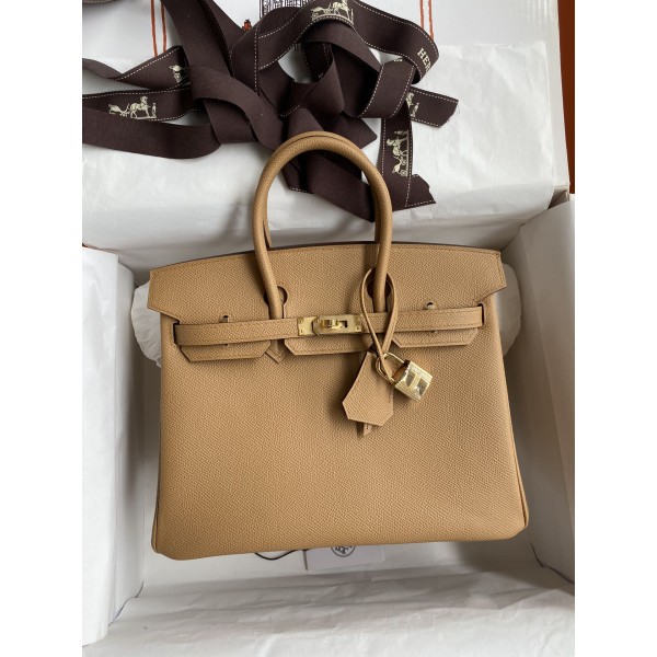Birkin 25cm Epsom leather Biscuit color 🍪 Gold buckle