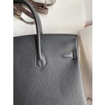Birkin 25cm Epsom Leather Black Silver Buckle