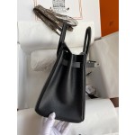 Birkin 25cm Epsom Leather Black Silver Buckle