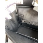 Birkin 25cm Epsom Leather Black Silver Buckle