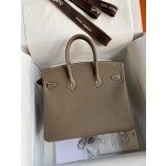 Birkin 25cm Epsom Leather Elephant Grey 🐘 Gold Buckle