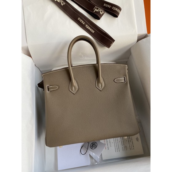 Birkin 25cm Epsom Leather Elephant Grey 🐘 Gold Buckle