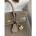 Birkin 25cm Epsom Leather Elephant Grey 🐘 Gold Buckle
