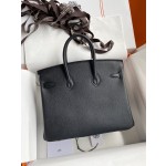 Birkin 25cm Epsom Leather Black Gold Buckle