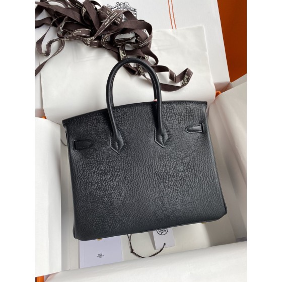 Birkin 25cm Epsom Leather Black Gold Buckle