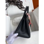 Birkin 25cm Epsom Leather Black Gold Buckle