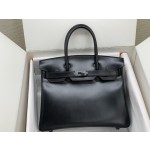 birkin30 antique bag box leather limited edition black buckle all hand sewn