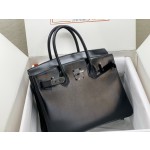 birkin30 antique bag box leather limited edition black buckle all hand sewn