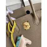 Birkin 25/30/35cm Imported Togo Leather Turtle Grey Gold Buckle