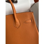 Birkin 25/30/35cm Imported Togo leather Orange Gold buckle