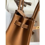 Birkin 25/30/35cm imported Togo leather gold brown gold buckle