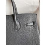 Birkin 25/30/35cm imported Togo leather black gold buckle