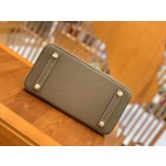 Birkin Elephant Grey Gold Buckle togo leather French original beeswax thread