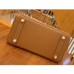 Birkin gold brown gold buckle togo France original beeswax thread