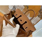 Birkin gold brown and silver buckle togo French original beeswax thread