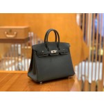 Birkin Black Silver Buckle togo French original beeswax thread