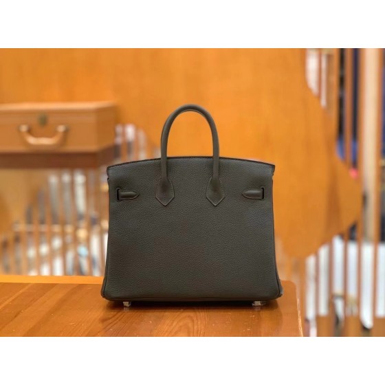 Birkin Black Silver Buckle togo French original beeswax thread